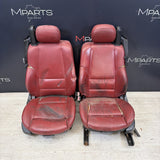 01-06 BMW E46 M3 Convertible Interior Front Heated Seats Imola Red *Notes*