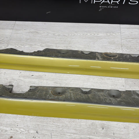 01-06 BMW E46 M3 Rocker Panel Side Skirts OEM Phoenix Yellow  *Notes*