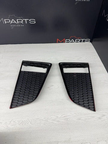 17-20 Nissan GTR Front Bumper Grills Grilles Vents Black