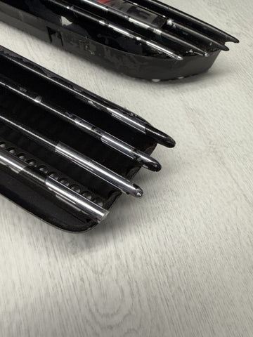 01-06 BMW E46 M3 Left Right Fender Vent Grilles Grills Trims Chrome Genuine OEM