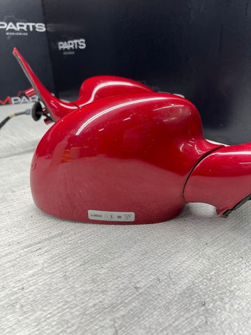 01-06 BMW E46 M3 Side View Door Mirrors Pair Imola Red *Notes*