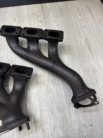 91-96 BMW E36 320 325 525 M3 M50 S50 Rear Engine Motor Exhaust Manifold Set OEM