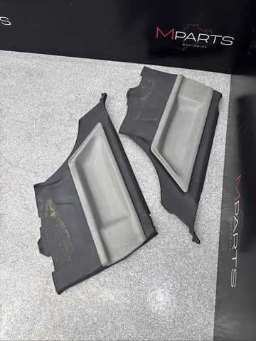 BMW OEM E36 M3 95-99 Rear Dove Grey Leather Door Cards Panels 2489025