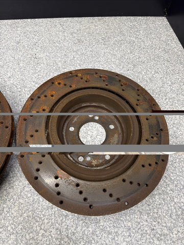 08-13 BMW E90 E92 E93 M3 Rear Left & Right Ventilated Brake Disc Rotor Set