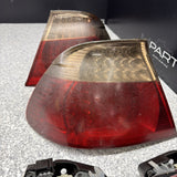 BMW E46 M3 01-06 Convertible LED Tail Lights Red Tinted Trunk Outers Inners