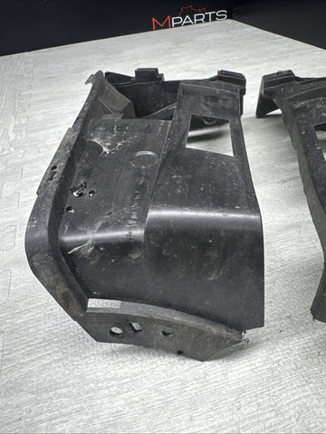 01-06 BMW E46 M3 LEFT RIGHT DRIVER FRONT BUMPER COVER GUARD BRACKET PAIR 2695247