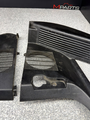 92-99 BMW E36 M3 325 Dead Pedal Kick Panels Speaker Cover Pair BLACK