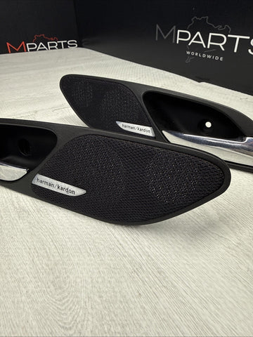 01-06 BMW E46 M3 HARMON KARDON HK TWEETER DOOR HANDLES SPEAKER COVERS