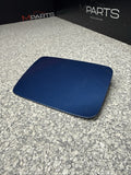 01-06 BMW E46 M3 Rear Fuel Gas Tank Flap Filler Lid Cover Cap Topaz Blue OEM