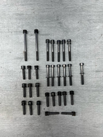 BMW 08-13 E90 E92 E93 M3 S65 Engine Oil Pan Bolts OEM Set Complete