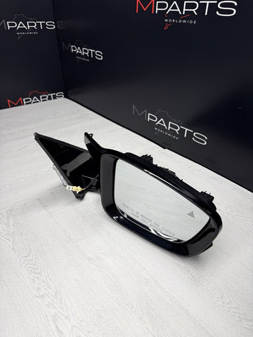21-26 BMW G80 M3 Right Side Door Mirror W/ Camera Black Gloss *Broken Plastics