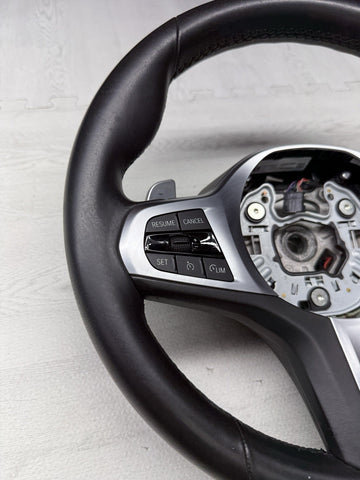 BMW 19-25 M340i 330i G20 M-Sport Front Leather Steering Wheel Complete OEM