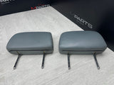 BMW 08-13 E93 M3 Convertible Rear Seat Headrests Head Rests Silverstone Grey OEM