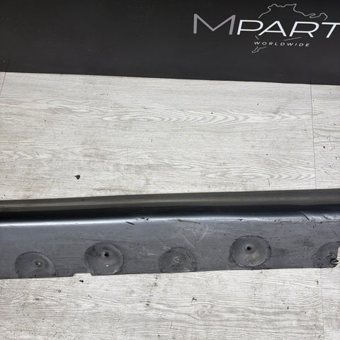 BMW 01-06 E46 M3 Rocker Panel Side Skirt Left Driver Silver Gray 51717890011