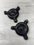 BMW E46 M3 FRONT STRUT TOWER PROTECTION CAPS COVERS PAIR 31312229458 OEM