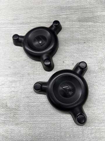 BMW E46 M3 FRONT STRUT TOWER PROTECTION CAPS COVERS PAIR 31312229458 OEM