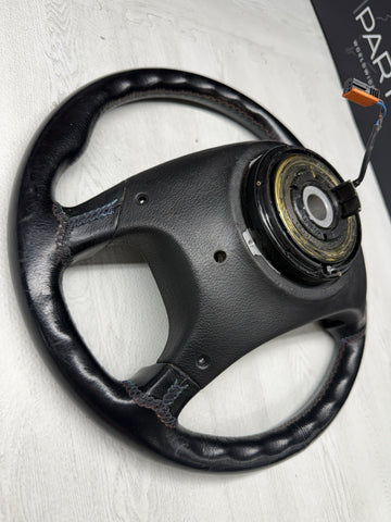 95-99 BMW E36 M3 Steering Wheel Black 4 Spoke