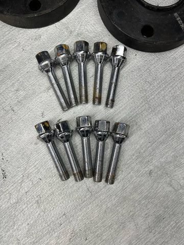 25MM Spacers + Extended Bolts PAIR 5x120 BMW E SERIES