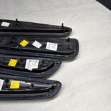 01-06 BMW E46 M3 Convertible Door Upper Arm Rest Armrest Pads Black