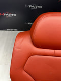 BMW F82 M4 Coupe 15-20 Right Rear Sakhir Orange Leather Back Rest Backrest Seat