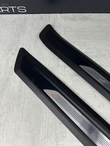 15-20 BMW F82 F83 M4 DOOR SILLS SCUFF PLATES TRIMS COVERS PAIR