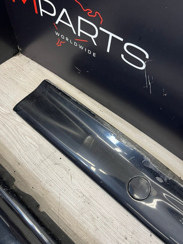94-99 BMW E36 M3 SEDAN SIDE SKIRTS ROCKER PANELS MOLDINGS COSMOS BLACK