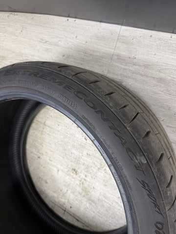 2022 Used Tire Continental ExtremeContact Sport 02 265/35ZR20 265/35R20 99Y 9/32