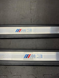 GENUINE 07-11 BMW 3 SERIES E90 M3 SEDAN ENTRANCE DOOR SILLS COVERS SET