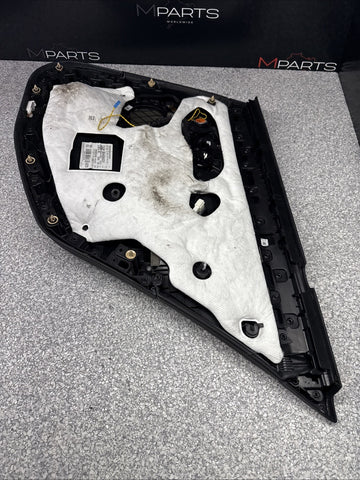 BMW 21-26 G80 M3 Sedan OEM Left Driver Rear Door Card Panel Black