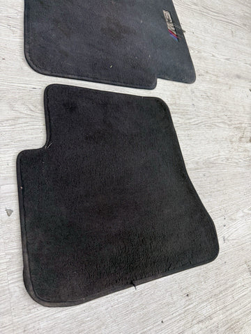 Genuine 01-06 BMW E46 M3 Convertible Carpets Floor Mats Black Front & Rear