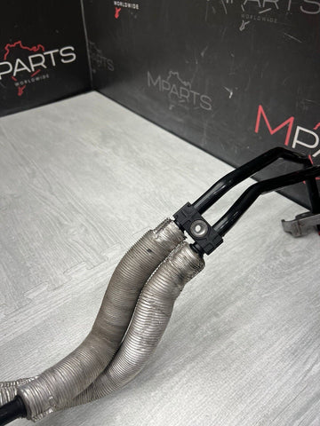 08-13 BMW E90 E92 E93 M3 S65 DCT Transmission Oil Cooler Lines 2283585