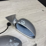 01-06 BMW E46 M3 Side View Door Mirrors Pair Titanium Silver *Notes*