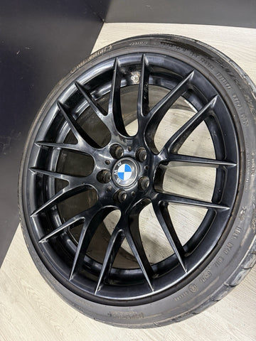 BMW 08-13 E90 E92 E93 M3 19” OEM Competition Wheels Style 359M Black Set + Tires