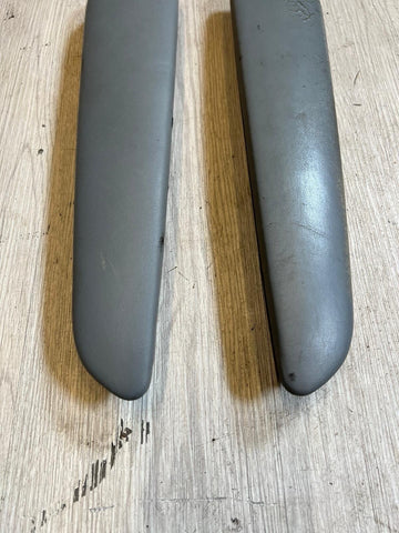 BMW E46 325 330 M3 Front Door Upper Armrest Pads Dove Grey Gray