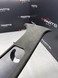 OEM 00-03 BMW E39 M5 B Pillars Column Interior Upper Cover Pair Alcantara Black