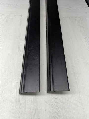OEM BMW 98-02 Z3 M Z3M Coupe Interior Door Sill Cover Covers Trims Pair Black