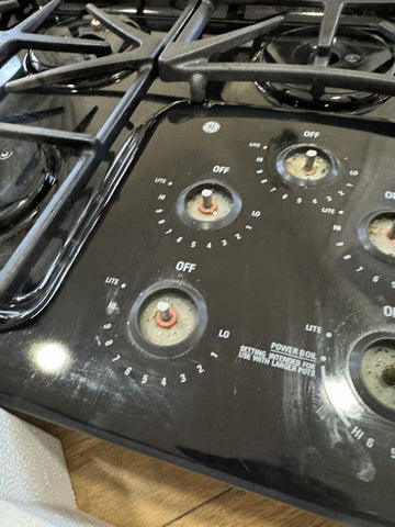 GE Profile™ Series 36” Built-In Gas Cooktop 5-Burners Black Model