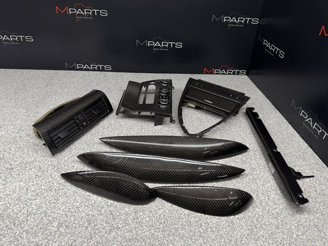 06-07 OEM BMW E63 E64 M6 Front Rear Door Dash Center Console Carbon Trim *Notes*