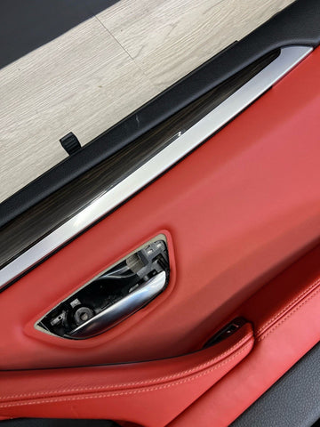 11-16 BMW F10 M5 SEDAN REAR RIGHT PASSENGER SAKHIR ORANGE DOOR CARD PANEL