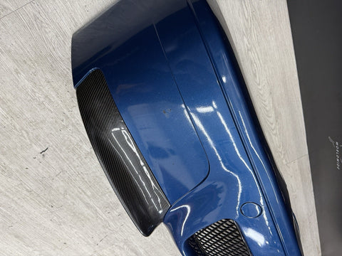 (PICKUP ONLY) 01-06 BMW E46 M3 CSL Style Front Bumper Topaz Blue With Splitters