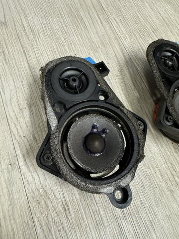 01-06 BMW E46 M3 HARMON KARDON MID RANGE TWEETER SPEAKERS 8374698 PAIR DAMAGED