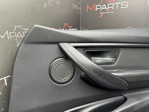 15-18 BMW F80 M3 Sedan Carbon Structure Black Door Panel Card Right Passenger