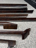 99-05 BMW E46 Sedan 8-Piece Interior Wood Trim Set Center Console OEM *Notes*