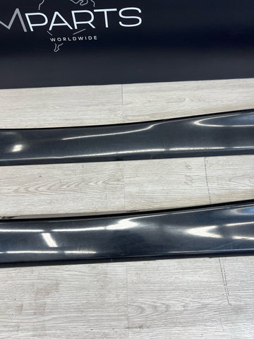 94-99 BMW E36 M3 COUPE SIDE SKIRTS ROCKER PANELS MOLDINGS COSMOS BLACK