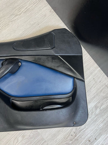 96-02 BMW Z3 M Z3M Front Left Driver Door Card Panel Cover Trim Estoril Blue