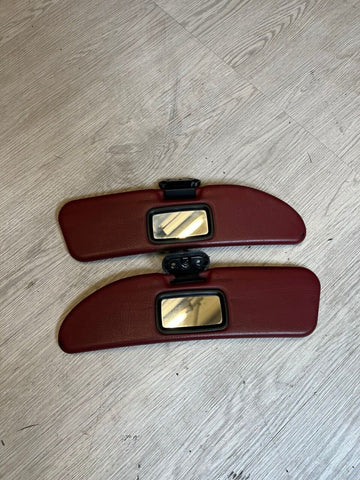 00-02 BMW Z3M CONVERTIBLE PANELS SUN VISORS IMOLA RED