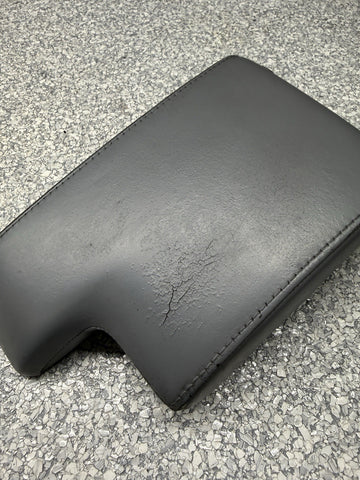 01-06 BMW E46 M3 Center Console Armrest Arm Rest Grey Leather Top Only