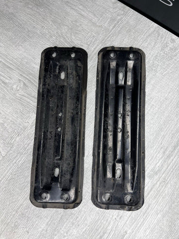 01-13 BMW E46 E90 E92 E93 M3 OEM MIDPIPE EXHAUST BRACKETS SUPPORT PLATES PAIR