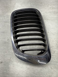 BMW E46 M3 01-06 Hood Grille Chrome OEM Left Driver 51138247674 *Broken Tabs