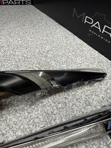 08-13 BMW E92 E93 M3 Fender Grilles Side Marker Lights Chrome OEM Factory